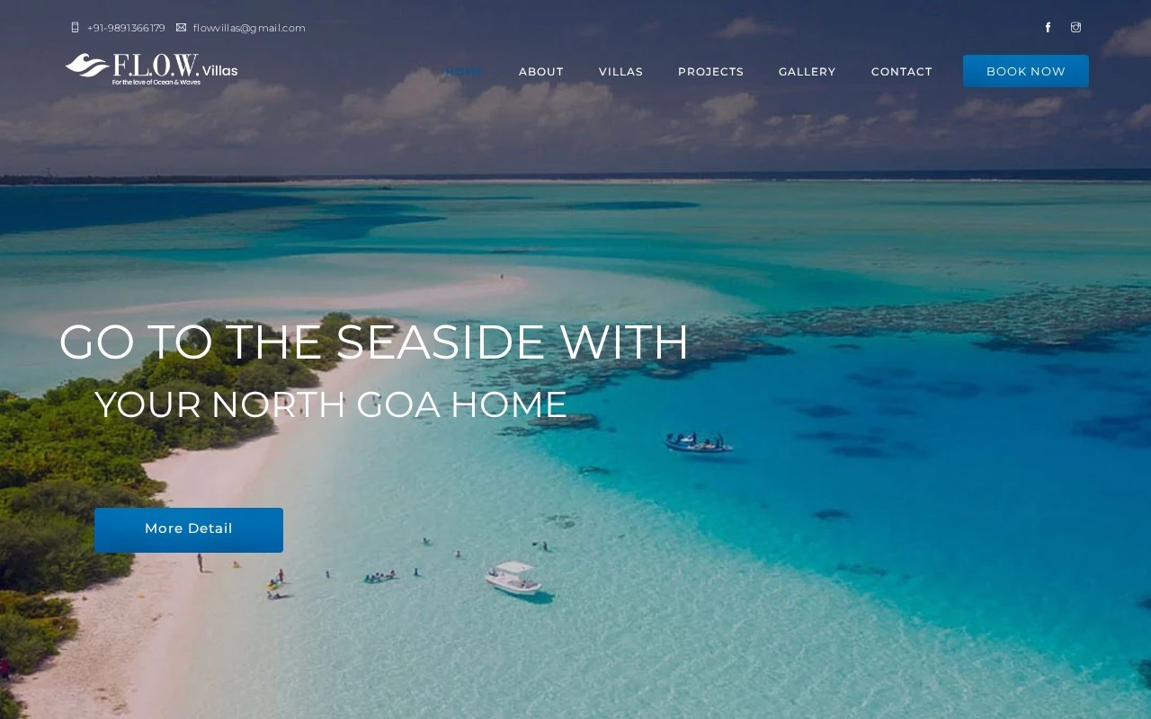 Flowvillas — homepage