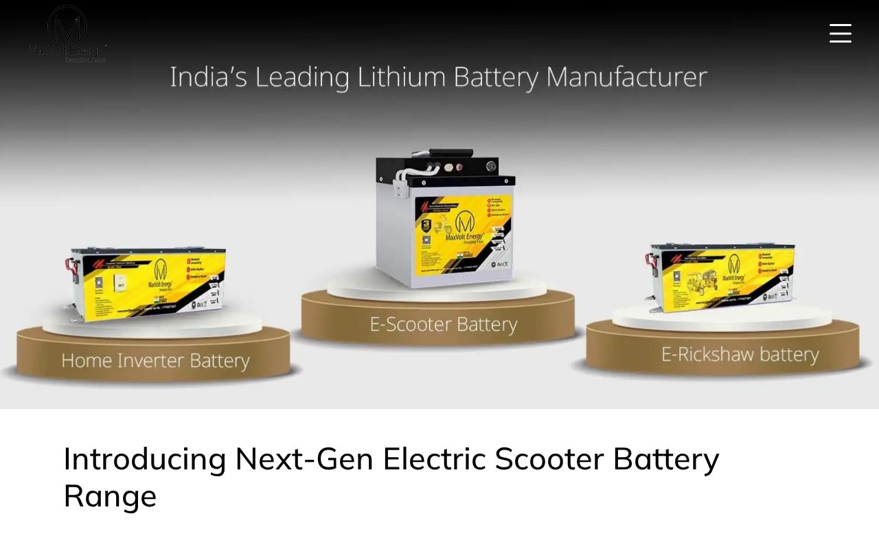 Maxvolt Energy — homepage