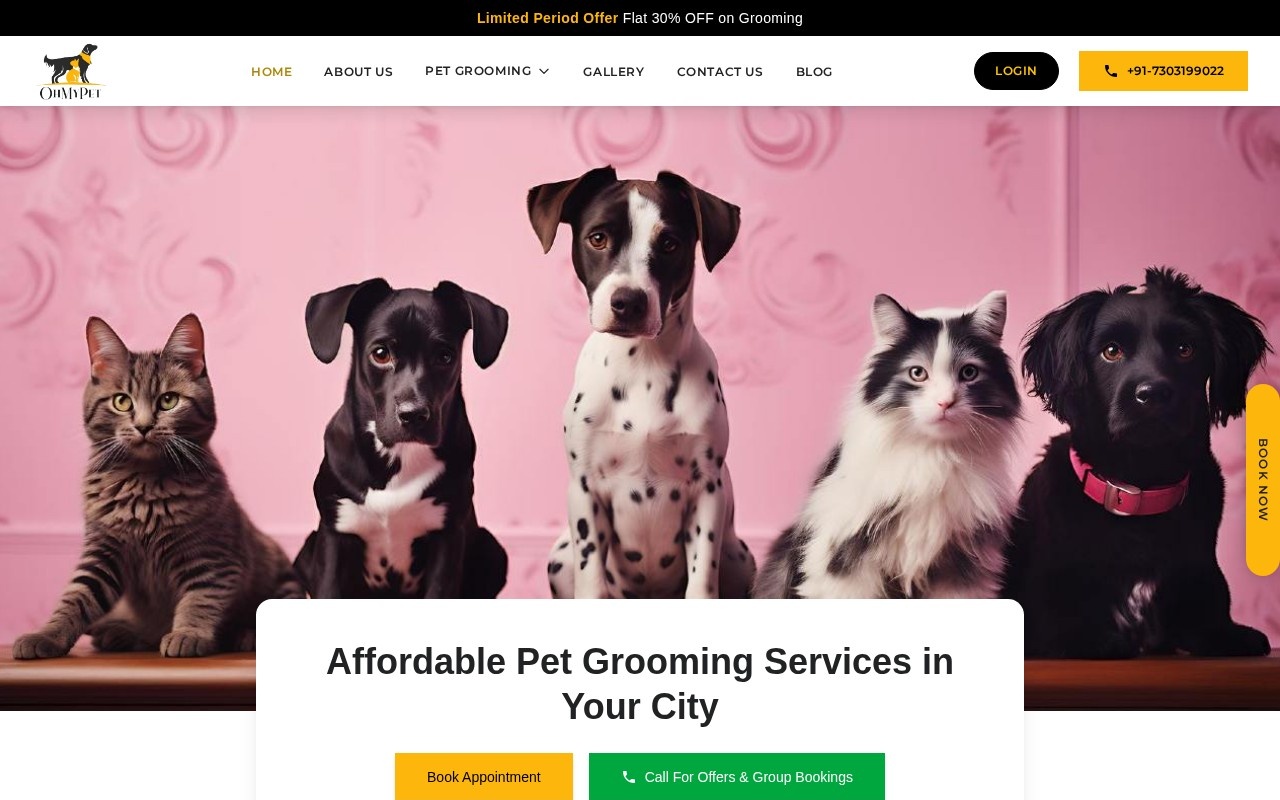 Ohmypet Grooming — homepage